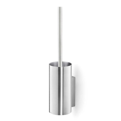 Zack Linea Premium Brushed Stainless Steel Wall-Mounted Toilet Brush - German Engineering