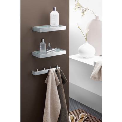 Zack Linea Brushed Stainless Steel Bathroom Shelf 26.5cm - Premium German Design