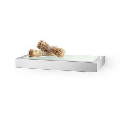 Zack Linea Brushed Stainless Steel Bathroom Shelf 26.5cm - Premium German Design