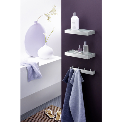 Zack Linea Brushed Stainless Steel Bathroom Shelf 26.5cm - Premium German Design