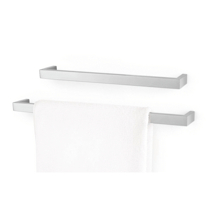 Zack Linea Brushed Stainless Steel Wall-Mounted Towel Rail