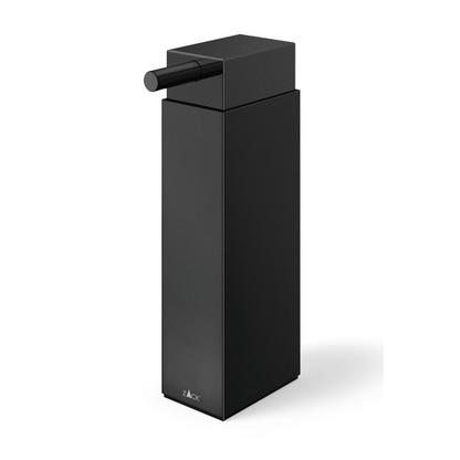 Zack Linea Premium Black Soap Dispenser - Powder Coated Stainless Steel Free Standing Design