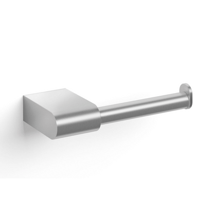 Zack Atore Brushed Stainless Steel Toilet Roll Holder - Premium Wall Mount Design