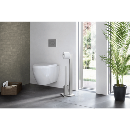 Zack Atore Brushed Stainless Steel Toilet Butler 40417