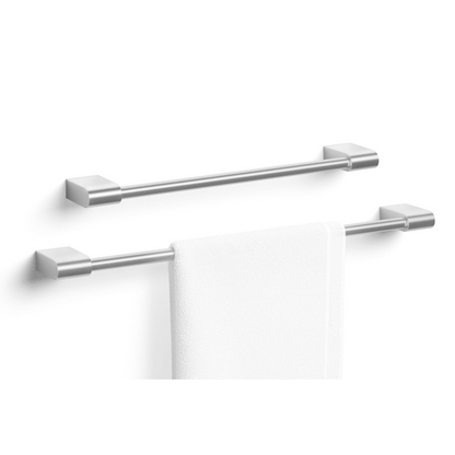 Zack Atore Brushed Stainless Steel 65 cm Towel Rail 40422