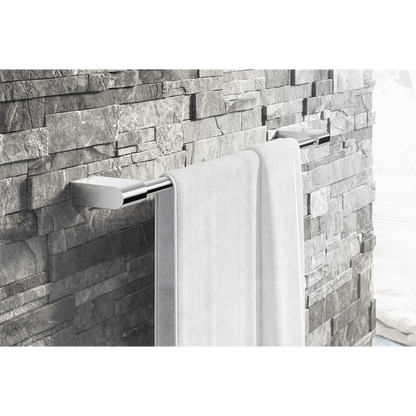 Zack Atore Polished Stainless Steel 50cm Towel Rail
