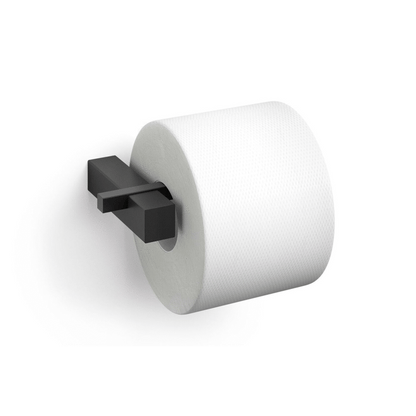 Zack Carvo Powder Coated Black Stainless Steel Toilet Roll Holder 40500
