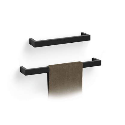 Zack Linea Black Stainless Steel 46.5 cm Towel Rail 40577