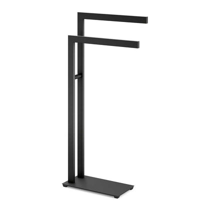 Zack Linea Black Stainless Steel Towel Stand 40593