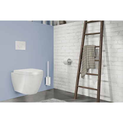 Zack Carvo White Stainless Steel Toilet Roll Holder 40810