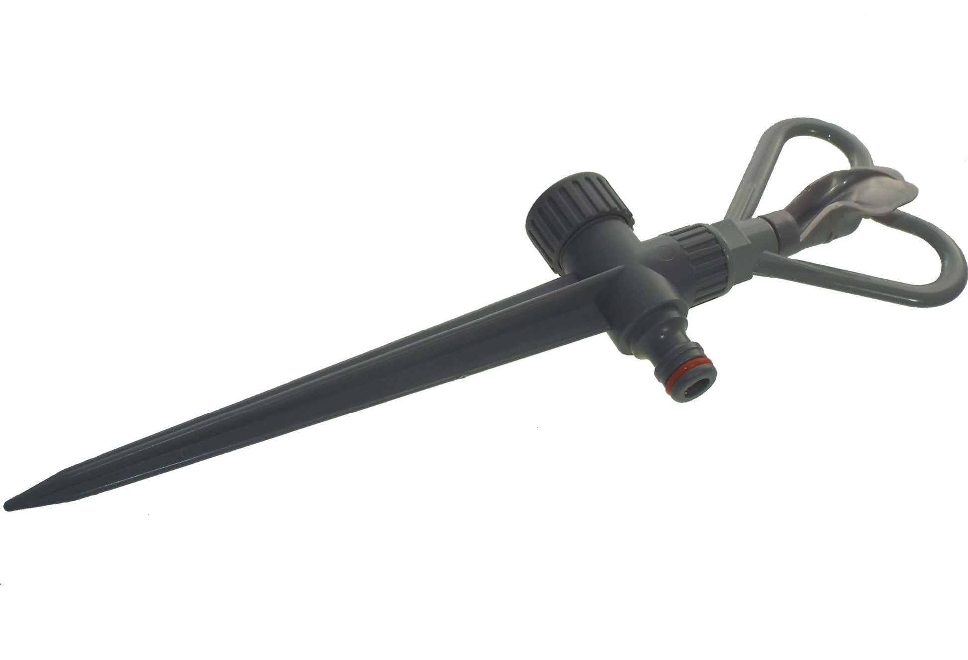 Rotary Butterfly Lawn Sprinkler on Spike De Luxe - White Line - Best4Trade-Retail Garden watering