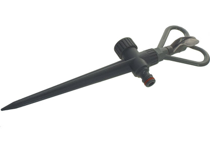 Rotary Butterfly Lawn Sprinkler on Spike De Luxe - White Line - Best4Trade-Retail Garden watering