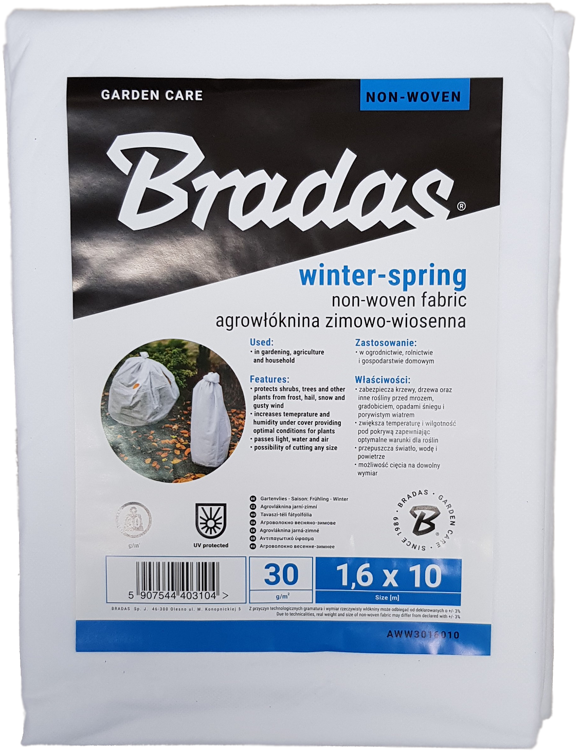 30g Non-Woven Frost Protect Fleece 1.6m x 10m - Best4Trade-Retail Garden tools & Accesories