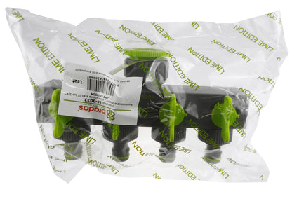 4-Way Splitter with Valves Lime - Best4Trade-Retail Garden watering