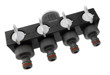 4-Way Splitter with Valves WL - Best4Trade-Retail Garden watering