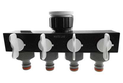 4-Way Splitter with Valves WL - Best4Trade-Retail Garden watering