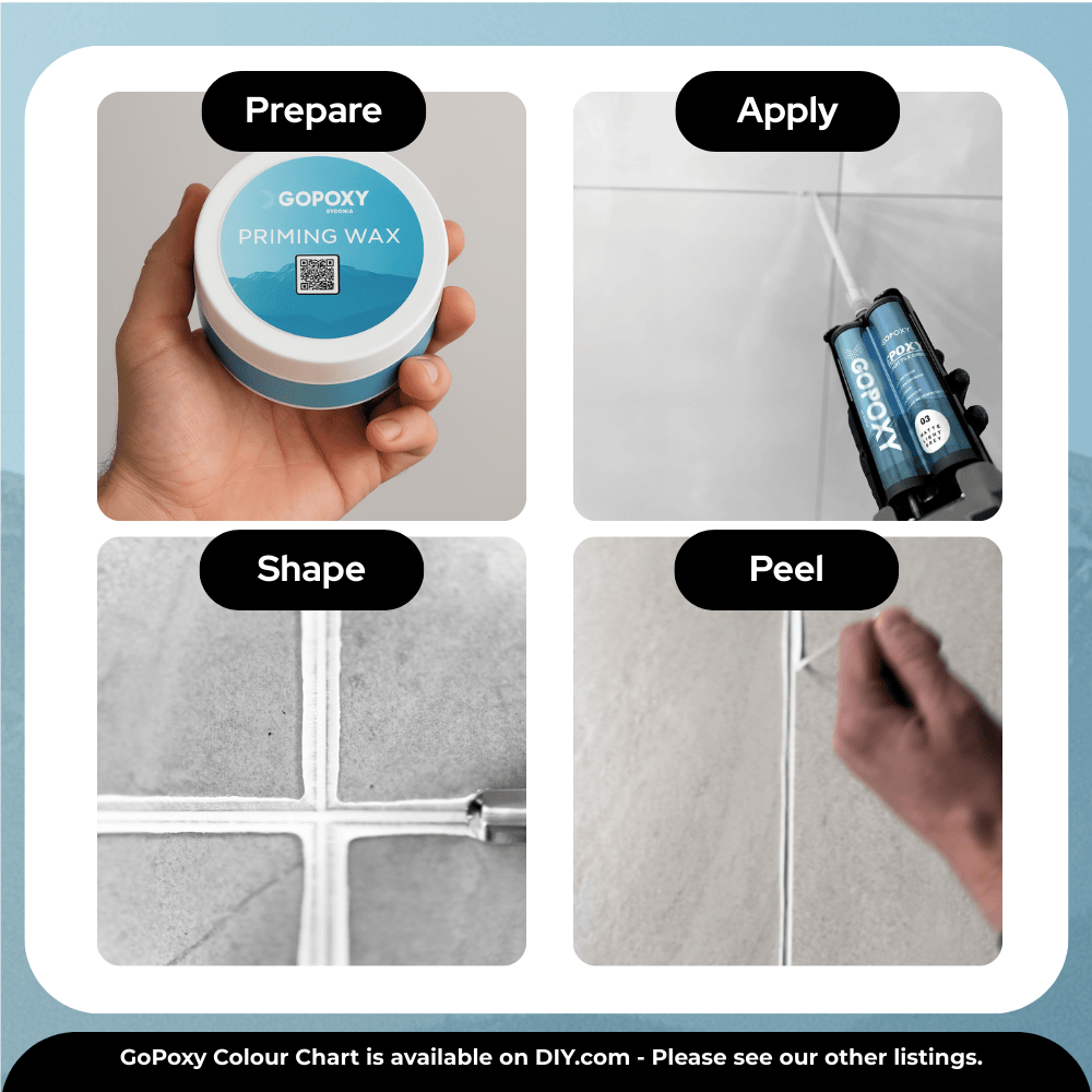 Gopoxy Poly Grout (White) - GoPoxy Tile Grout