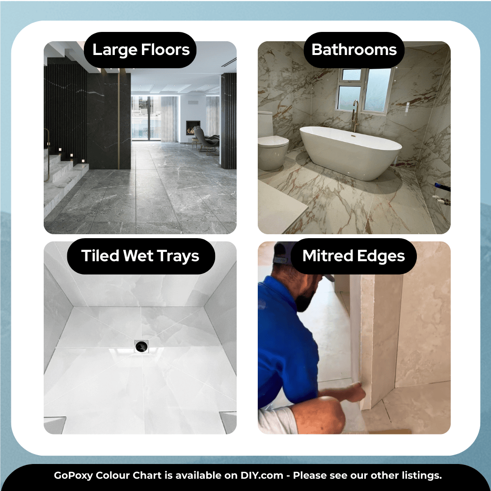 Gopoxy Poly Grout (White) - GoPoxy Tile Grout