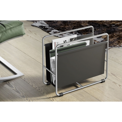 Zack Mecor Sophisticated Black Magazine Rack - Premium Steel Design