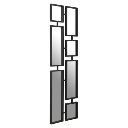 Beauly Black Finish Iron Wall Mirror