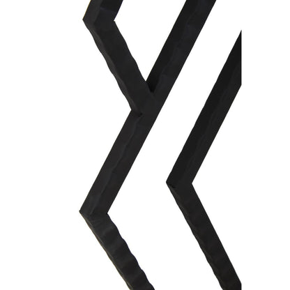 Beauly Black Finish Hexagonal Wall Mirror