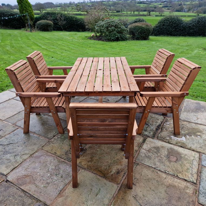 Churnet Valley 5 Seat Table Set 5 Chairs 179.5cm Table - Churnet Valley