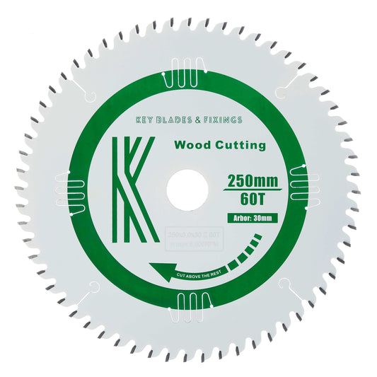 Circular Saw Blades 250mm x 30mm x 3.0mm 60 Tooth ATB  - 6102