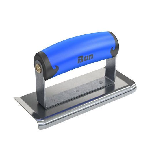 Bon Tool Curved End Concrete Edger - Comfort Wave Handle - RHINOBUILD Bricklaying Tools
