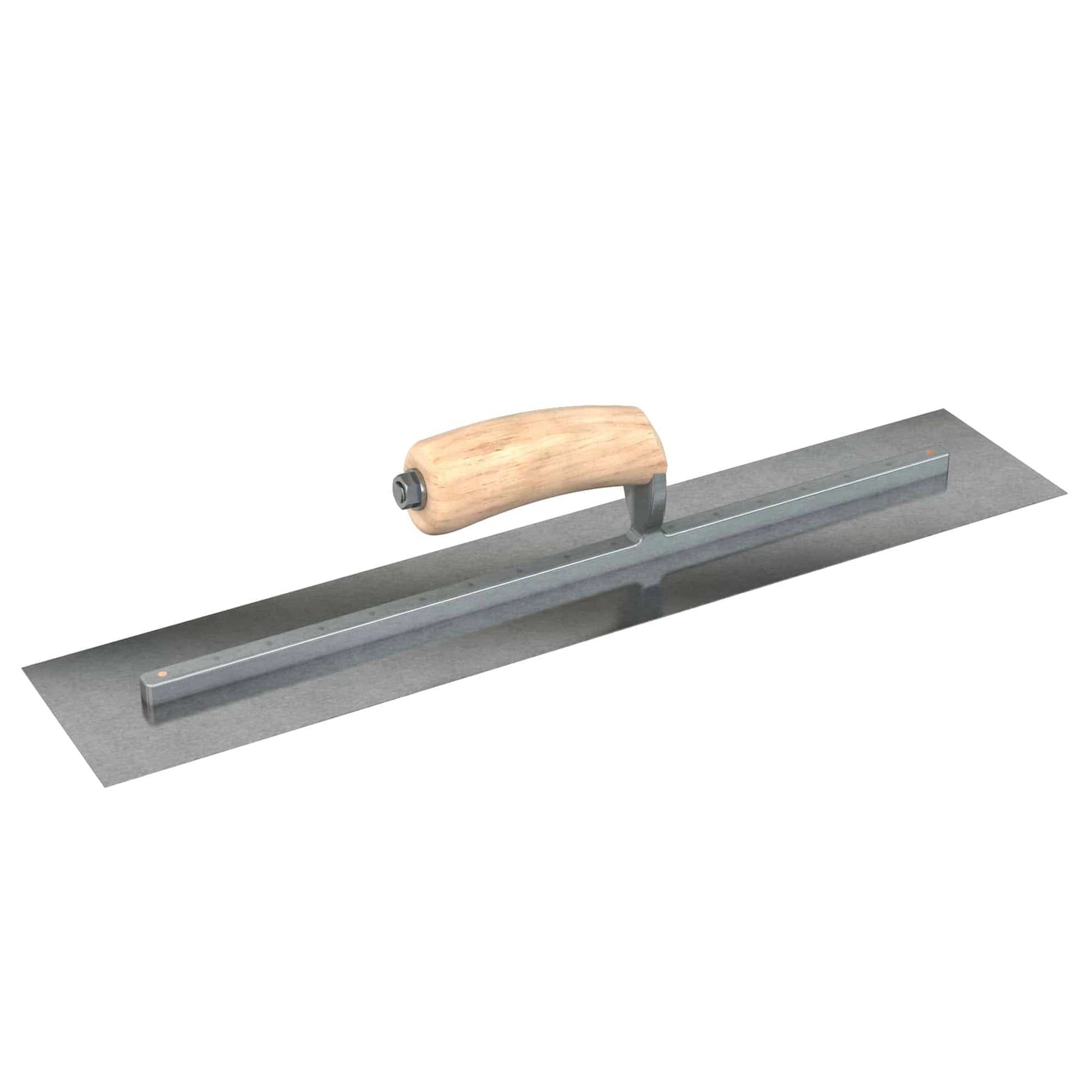 Bon Tool Carbon Steel Square End Finish Trowel - Camel Back Wood Handle - RHINOBUILD Bricklaying Tools