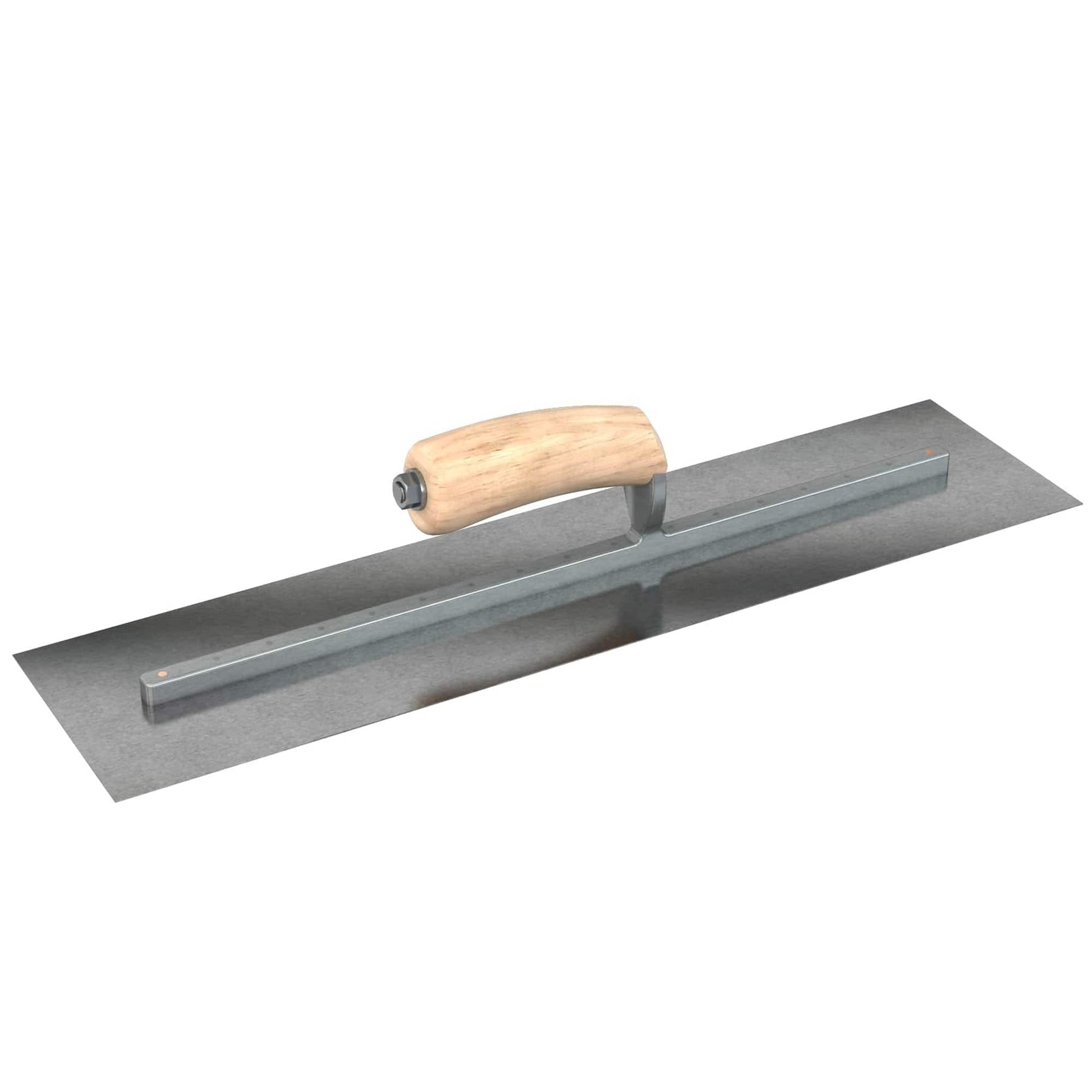 Bon Tool Carbon Steel Square End Finish Trowel - Camel Back Wood Handle - RHINOBUILD Bricklaying Tools