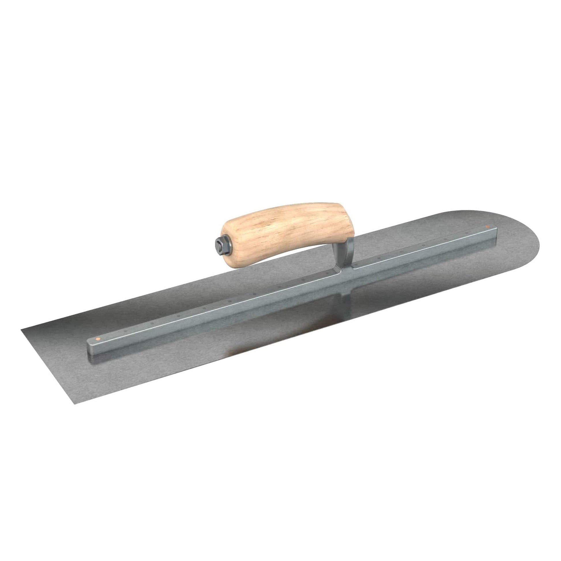 Bon Tool Carbon Steel Square/Round Trowel - Camel Back Wood Handle - RHINOBUILD Bricklaying Tools