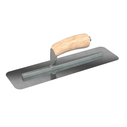 Bon Tool Carbon Steel Silo Trowel - Camel Back Wood Handle - RHINOBUILD Bricklaying Tools