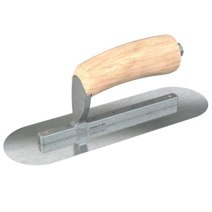 Bon Tool Razor Stainless Steel Pool Trowel - Camel Back Wood Handle - RHINOBUILD Bricklaying Tools