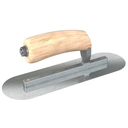 Bon Tool Razor Stainless Steel Pool Trowel - Camel Back Wood Handle - RHINOBUILD Bricklaying Tools