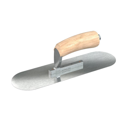 Bon Tool Razor Stainless Steel Pool Trowel - Camel Back Wood Handle - RHINOBUILD Bricklaying Tools