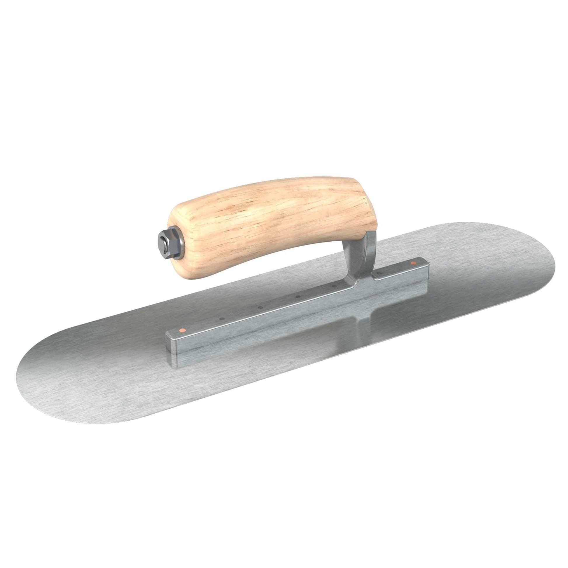 Bon Tool Razor Stainless Steel Pool Trowel - Camel Back Wood Handle - RHINOBUILD Bricklaying Tools