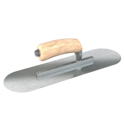 Bon Tool Razor Stainless Steel Pool Trowel - Camel Back Wood Handle - RHINOBUILD Bricklaying Tools