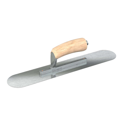 Bon Tool Razor Stainless Steel Pool Trowel - Camel Back Wood Handle - RHINOBUILD Bricklaying Tools