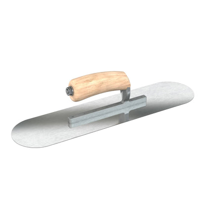 Bon Tool Razor Stainless Steel Pool Trowel - Camel Back Wood Handle - RHINOBUILD Bricklaying Tools