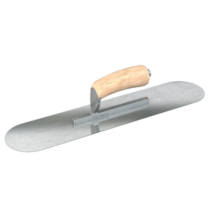 Bon Tool Razor Stainless Steel Pool Trowel - Camel Back Wood Handle - RHINOBUILD Bricklaying Tools