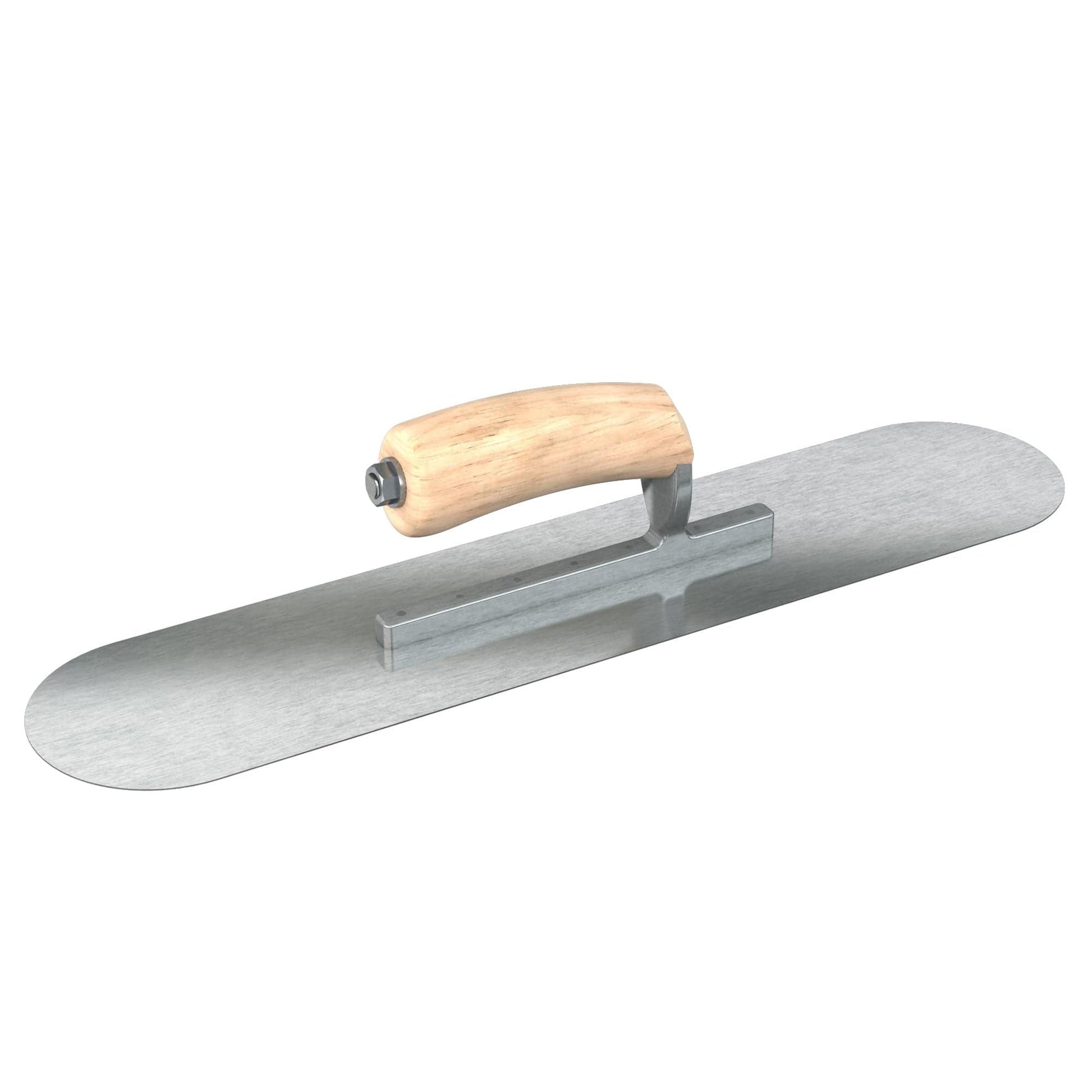 Bon Tool Razor Stainless Steel Pool Trowel - Camel Back Wood Handle - RHINOBUILD Bricklaying Tools
