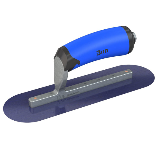 Bon Tool Blue Steel Pool Trowel - Comfort Wave Handle - RHINOBUILD Bricklaying Tools