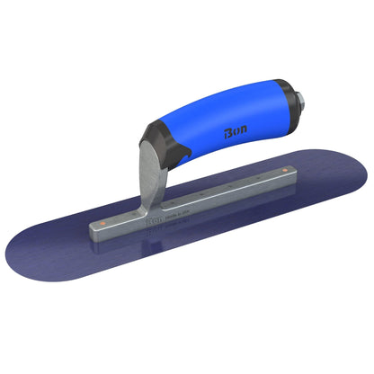 Bon Tool Blue Steel Pool Trowel - Comfort Wave Handle - RHINOBUILD Bricklaying Tools