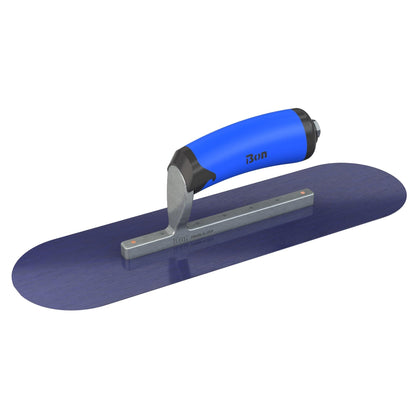 Bon Tool Blue Steel Pool Trowel - Comfort Wave Handle - RHINOBUILD Bricklaying Tools