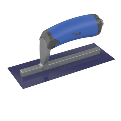 Bon Tool Blue Steel Midget Trowel - Camel Back Wood Handle - RHINOBUILD Bricklaying Tools