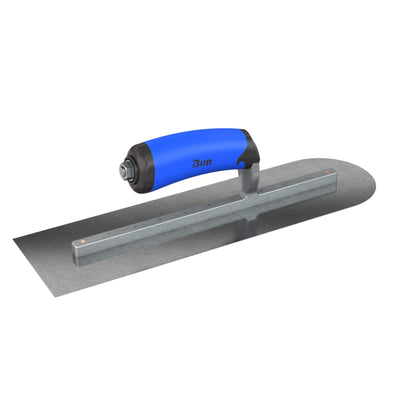 Bon Tool Carbon Steel Square/Round Trowel - Comfort Wave Handle - RHINOBUILD Bricklaying Tools