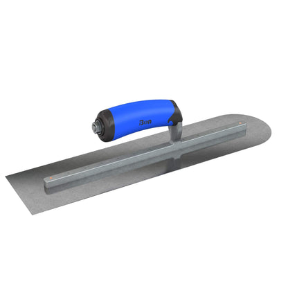 Bon Tool Carbon Steel Square/Round Trowel - Comfort Wave Handle - RHINOBUILD Bricklaying Tools