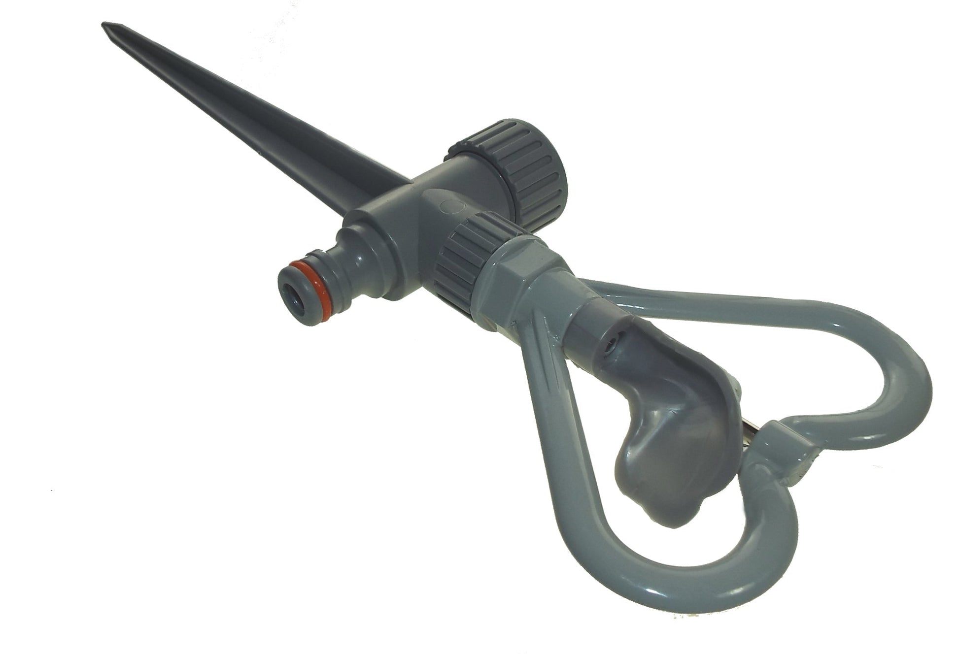 Rotary Butterfly Lawn Sprinkler on Spike De Luxe - White Line - Best4Trade-Retail Garden watering