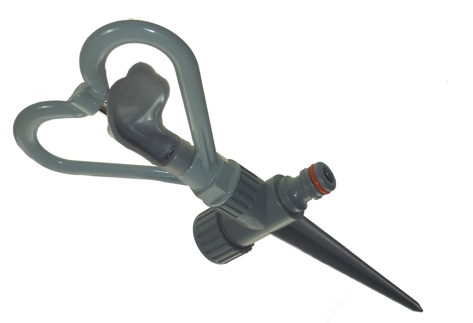 Rotary Butterfly Lawn Sprinkler on Spike De Luxe - White Line - Best4Trade-Retail Garden watering