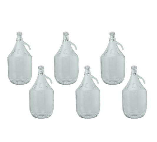 Glass Demijohn 5L 6 Pack Swing Top Cap